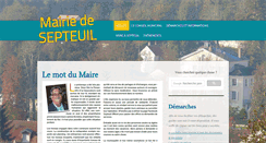 Desktop Screenshot of mairie-septeuil.fr